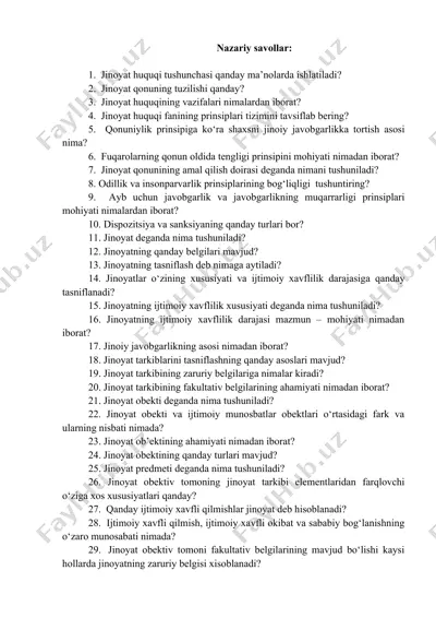 jinoyat huquqi — DOC