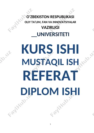 ko'ylakni bichish va tayyorlash texnologiyasi — DOC