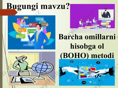 barcha omillarni hisobga ol (boho) metodi — PPTX