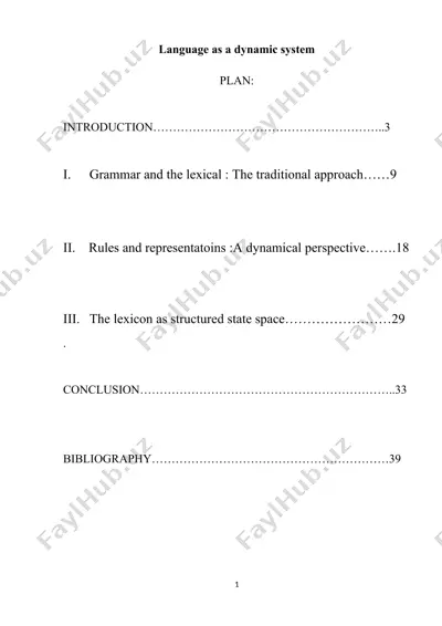 language as a dynamic system — DOC