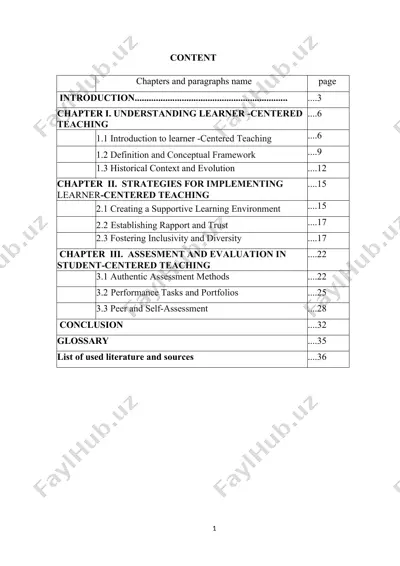 learner-centered teaching — DOC