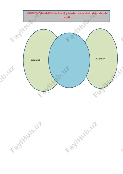 venn diagrammalardan foydalanish — DOC