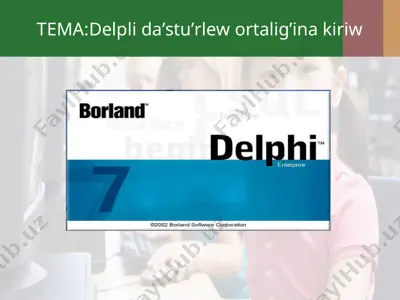 delpli da’stu’rlew ortalig’ina kiriw — PPT