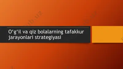 tafakkur va psixologiya — PPTX