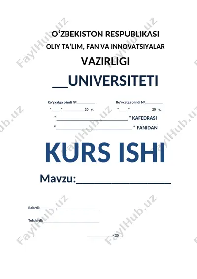 arxiv ishi nazariyasi va amaliyoti — DOC