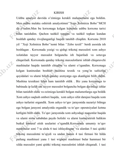 trikotaj maxsuloti — DOC