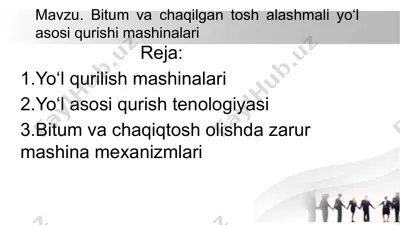 yo‘lqurilish mashinalari — PPTX