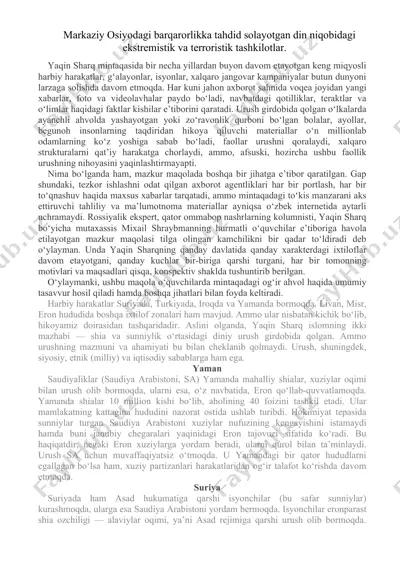 barqarorlik va terrorizm niqobi — DOC