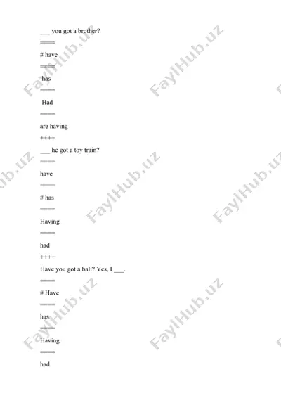english grammar exercises — DOC