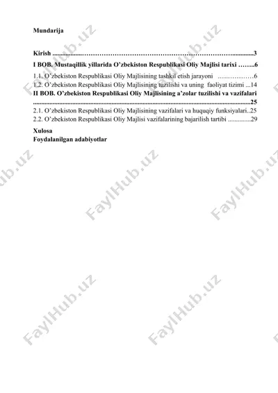 o'zbekiston respublikasi konstitutsiyasi — DOC