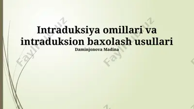 sinov sinovlari — PPTX