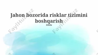 risksizlik tizimi — PPTX