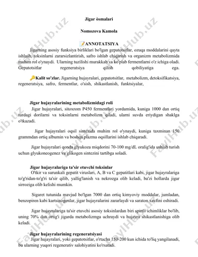 jigar òsmalari — DOCX