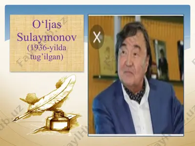o‘ljas sulaymonovning hayoti va ijodi — PPTX