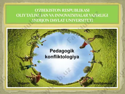 pedagogik konfliktologiya — PPT