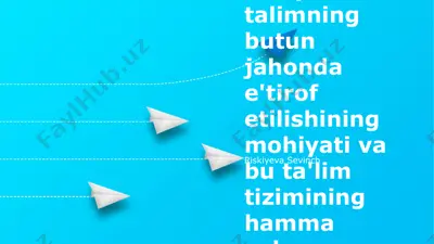 inklyuziv ta'limning mohiyati — PPTX