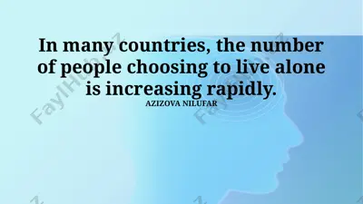 challenges and opportunities in a world of solitary living — PPTX