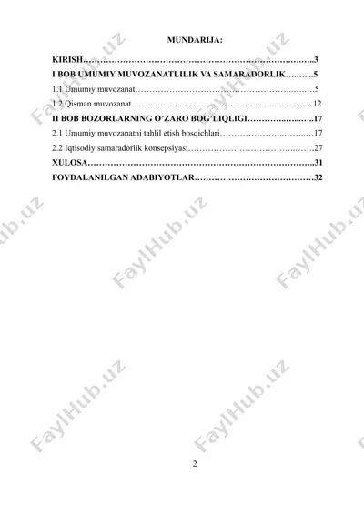 kurs ishining dorzarbligi va iqtisodiy samaradorlik — DOCX