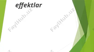 animatsion effektlar — PPTX