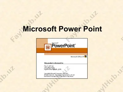 microsoft power point — PPT