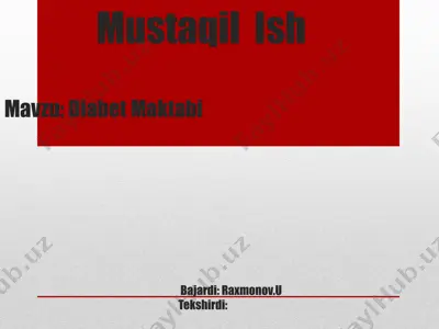 diabet maktabi — PPTX