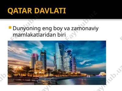 qatar davlati — PPTX