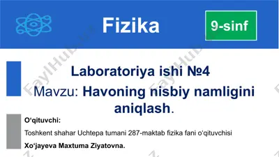 laboratoriya ishi №4 — PPTX