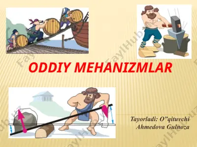 oddiy mehanizmlar — PPTX