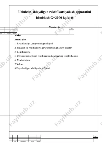 gazni qayta ishlash zavodlari — DOCX