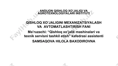 o'g'itlash mashinalari — PPT