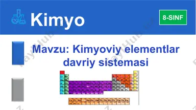 kimyoviy elementlar davriy sistemasi — PPT