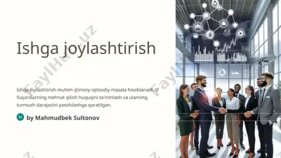 ishga joylashtirish — PPT