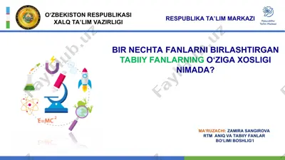 tabiiy fanlar — PPT