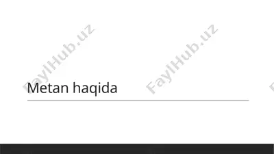 metan gaz — PPTX