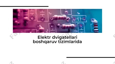 elektr dvigatellari boshqaruv tizimlari — PDF
