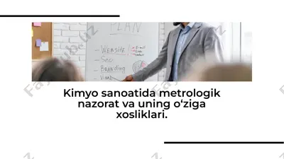 kimyo sanoatida metrologik nazorat va uning o‘ziga xosliklari — PDF