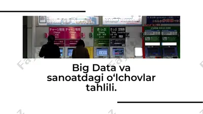big data va sanoatdagi o‘lchovlar tahlili — PDF