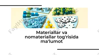 materiallar va nomateriallar haqida ma'lumot — PDF