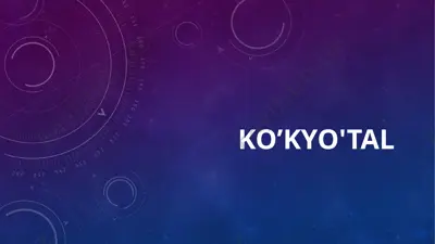 ko’kyo’tal — PPTX