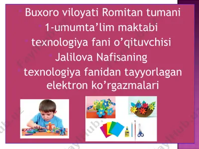 elektron ko'rgazmalar — PPT