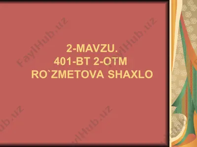 didaktika – ta’lim nazariyasi — PPT