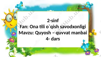 onatili o‘qish savodxonligi — PPTX
