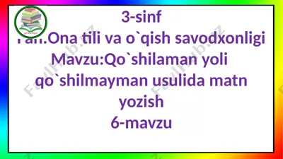 qo`shilaman, qo`shilmayman — PPTX