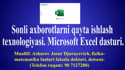microsoft excel — PPTX