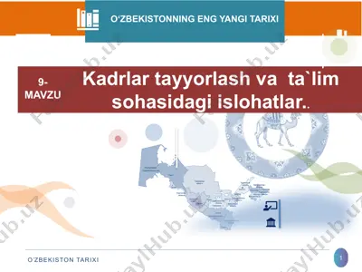 o‘zbekistonning eng yangi tarixi — PPTX