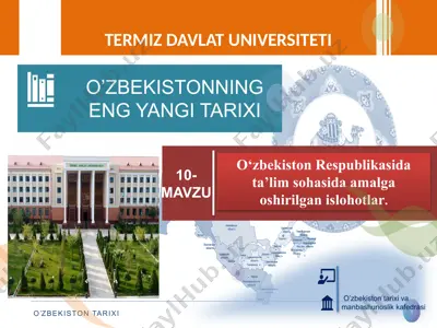 termiz davlat universiteti — PPTX