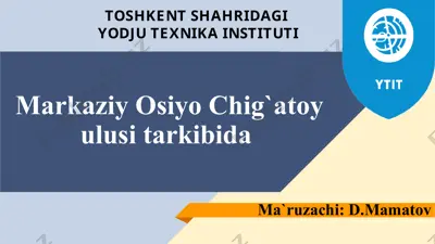 chig`atoy ulusi — PPTX