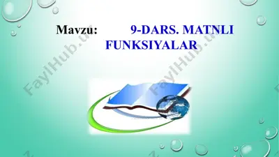 ms excel 2010 funksiyalari — PPTX