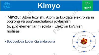 kimyo — PPTX