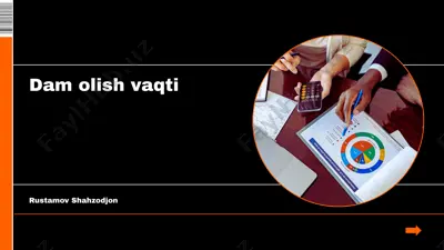 dam olish vaqti — PPTX